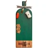 Acacia Bevel Board Green w/ Ribbon & Gold Spreader Knife | Nutcracker | 20 x 7"-Maple Online