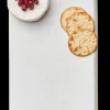 Acacia Bevel Board White w/ Ribbon & Gold Spreader Knife | Eat | 20 x 7"-Maple Sale