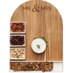 Acacia Fête Set Grand | Modern Mr. & Mrs. | 16.25 x 12"-Maple New