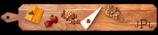 Acacia Heirloom Board w/ Handle Skinny | 34 X 6"-Maple Best