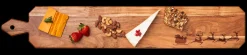 Acacia Heirloom Board w/ Handle Skinny | Santa's Sleigh with Reindeer | 34 X 6"-Maple Online