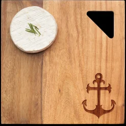 Acacia Modern Geo Square | Anchor | 9 x 9"-Maple Online