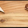 Acacia Modern Rectangle Board w/ Gold Handles | Conch Shell | 14 x 8"-Maple Best