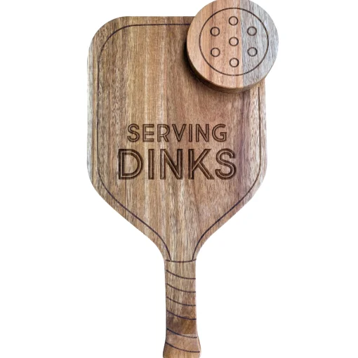 Acacia Pickleball Board | Serving Dinks | 16 x 9-Maple Fashion