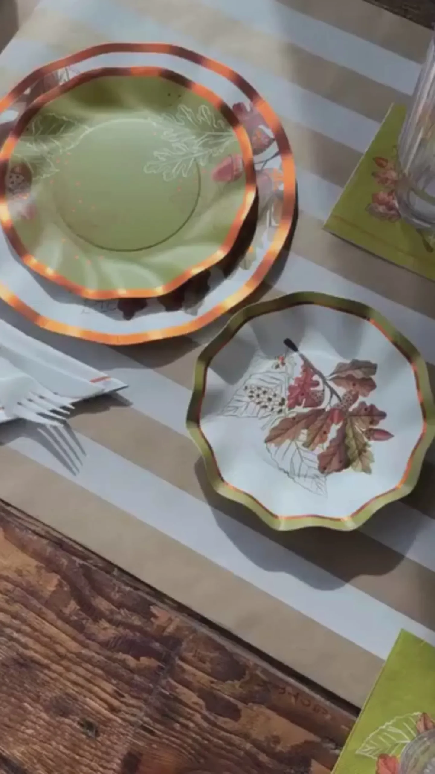 Acorn and Oak Dinner Plate/8pk-Sophistiplate New