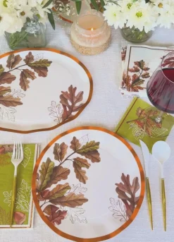 Acorn and Oak Paper Cocktail Napkin/20pk-Sophistiplate Sale