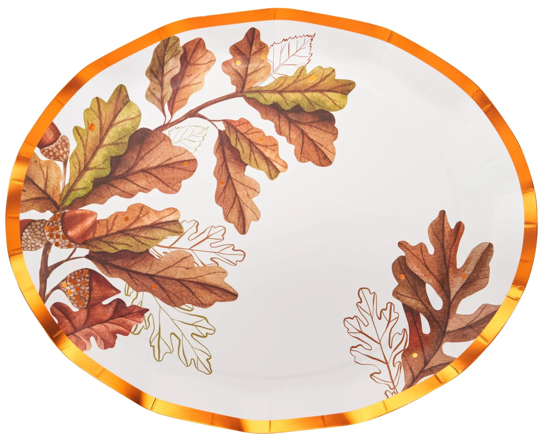 Acorn and Oak Platter Plate/8pk-Sophistiplate Discount