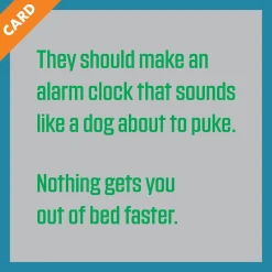 Alarm Clock Card-Drinks On Me Hot