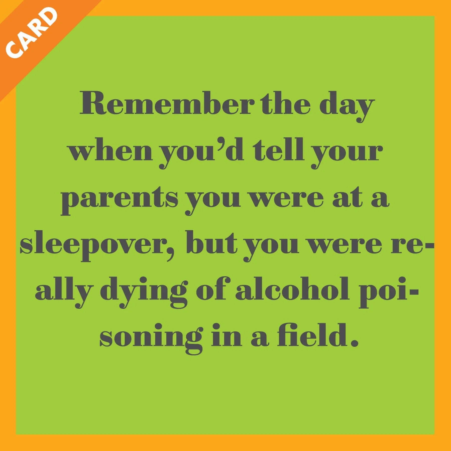 Alcohol Poisoning Card-Drinks On Me Clearance