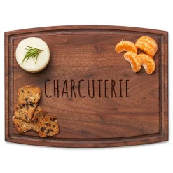 Arched Artisan Walnut Board | Charcuterie | 12 x 9"-Maple Hot