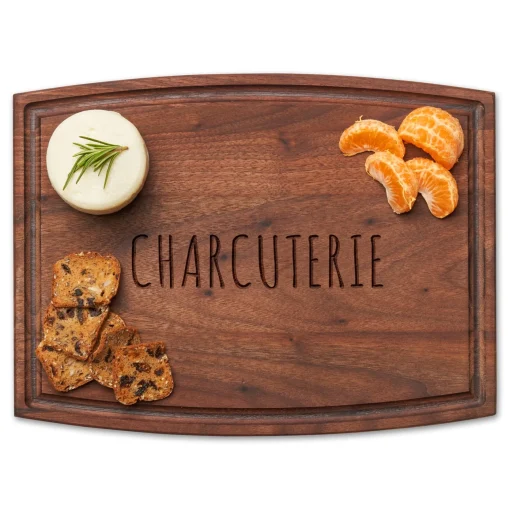Arched Artisan Walnut Board | Charcuterie | 12 x 9"-Maple Hot