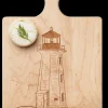 Artisan Paddle | Lighthouse | 9 x 6"-Maple Hot