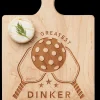 Artisan Paddle Board | The Greatest Dinker | 9" x 6"-Maple Fashion