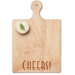 Artisan Paddle Board | Art Deco Cheers | 9" x 6"-Maple New