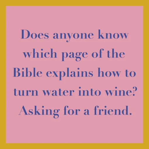 Bible Coaster-Drinks On Me Coasters Sale