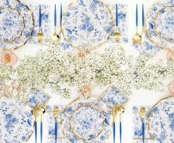 Blue & Gold Bella Assorted Plastic Cutlery/24pc, Service for 8-Sophistiplate New