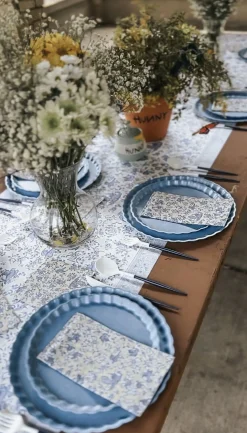 Blue Regal Peacock Runner 20" x 25'-Hester u0026 Cook Outlet