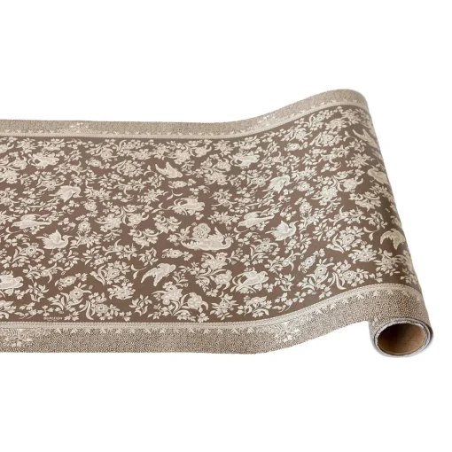 Brown Regal Peacock Runner - 20" x 25"-Hester u0026 Cook Sale