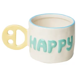 Ceramic Message Mug Happy, 14oz-Maple Online