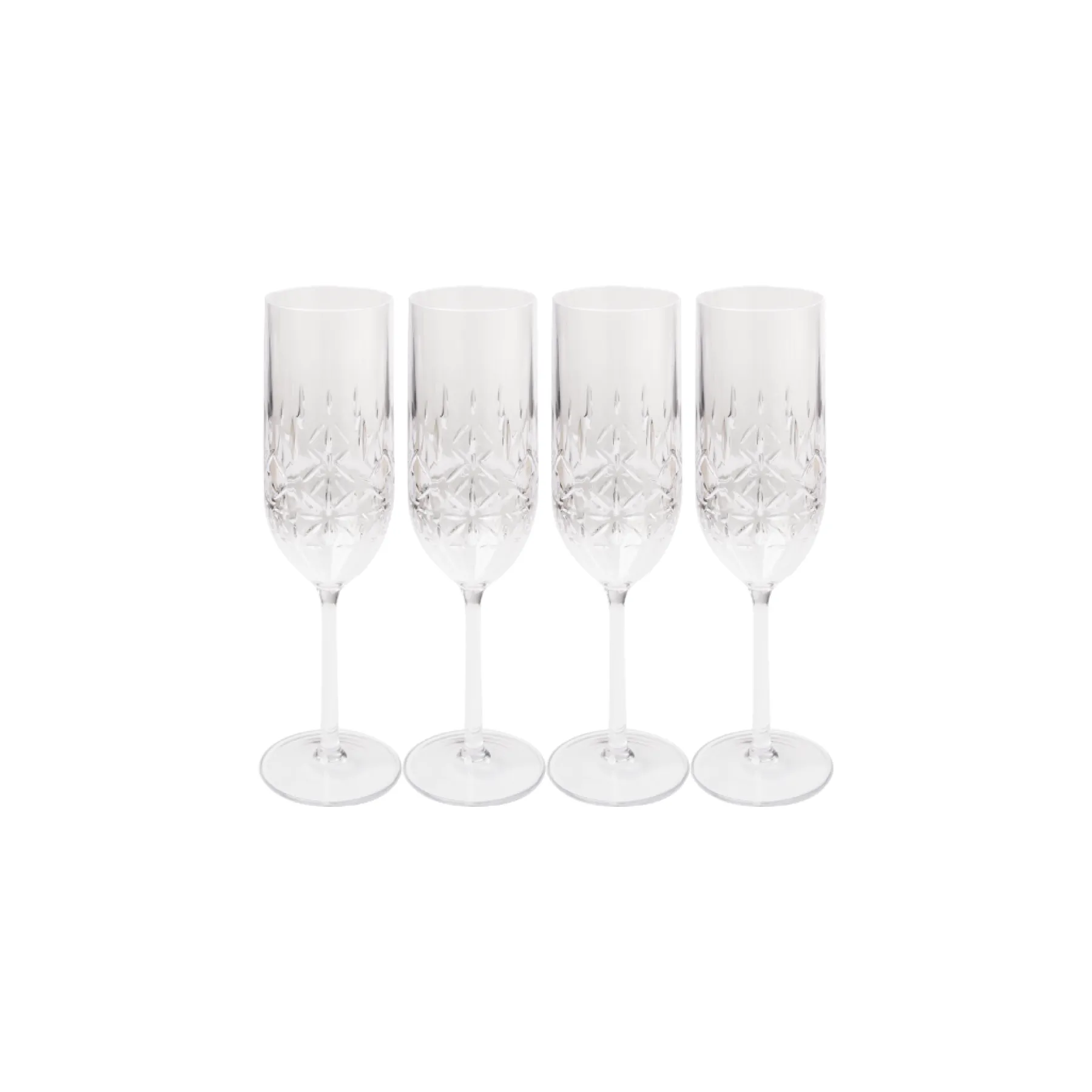 Champagne Classic | Clear | 4 Pack | 8.9 Oz-Sophistiplate LLC New