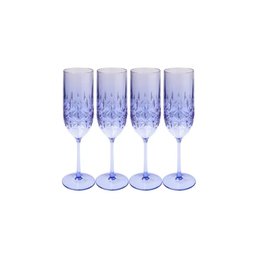 Champagne Classic | Cobalt | 4 Pack | 8.9 Oz-Sophistiplate LLC Online