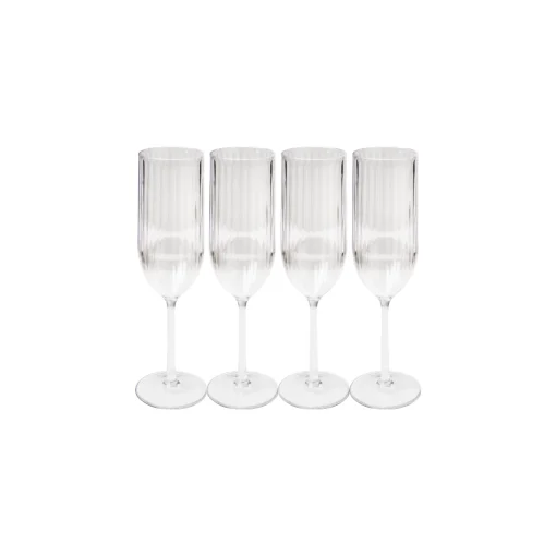 Champagne Modern | Clear | 4 Pack | 8 Oz-Sophistiplate LLC Sale