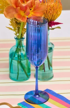 Champagne Modern Tall | Cobalt | 8 Oz-Sophistiplate Sale