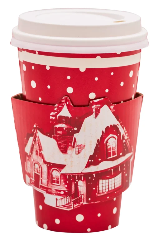 Christmas Village Paper To-Go-Cup/8pk-Sophistiplate Fashion