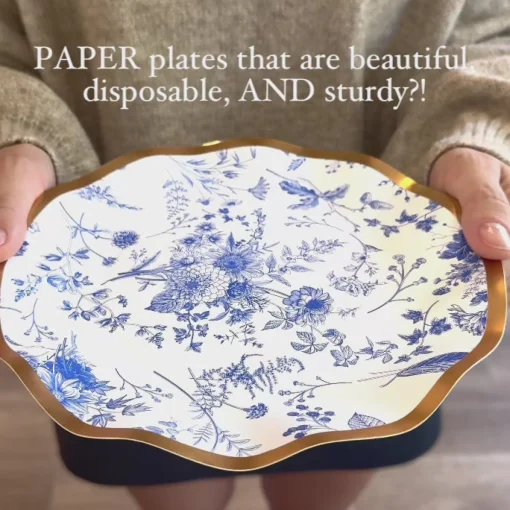 Classic Spooky Wavy Paper Dinner Plate/8pk-Sophistiplate Outlet