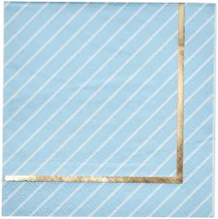 Cocktail Napkin Everyday Sky Blue 3-Ply/20ct-Sophistiplate Discount