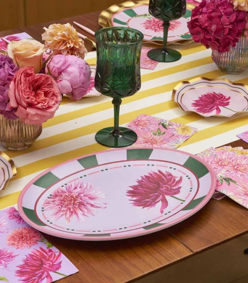 Dahlia Garden Melamine Serving Platter-Sophistiplate New
