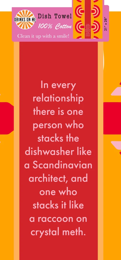 Dishwasher Dish Towel-Drinks On Me Fashion