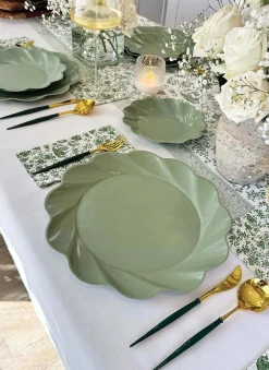 Emerald & Gold Bella Assorted Plastic Cutlery/36pc, Service for 12-Sophistiplate New