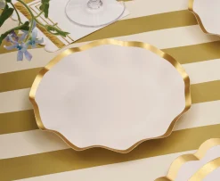 Everyday White Wavy Appetizer/Dessert Bowls/8pk-Sophistiplate Best