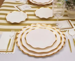 Everyday White Wavy Appetizer/Dessert Bowls/8pk-Sophistiplate Best