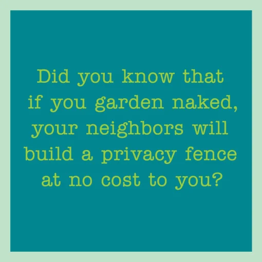 Garden naked Coaster-Drinks On Me Discount