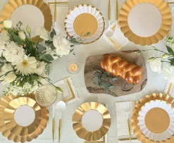 Gold & White Table Setting-Sophistiplate Outlet