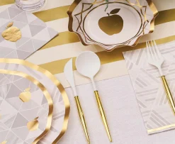 Gold Bella Assorted Plastic Cutlery/36pc, Service for 12-Sophistiplate Fashion