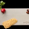Gray Acacia Rectangle w/ Handle | Homemade | 20 x 6"-Maple Clearance