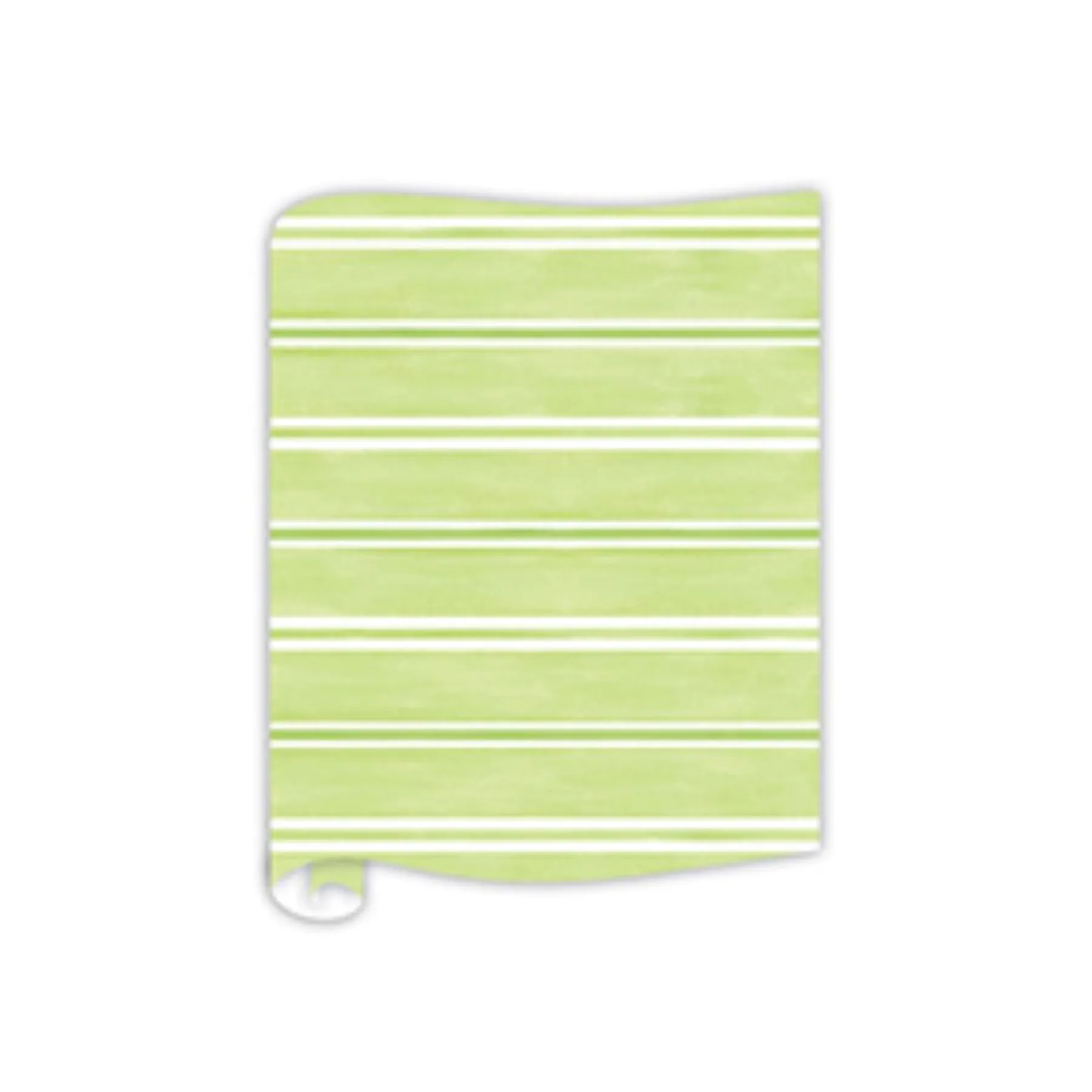 Green Watercolor Stripes Table Runner - 20" x 12'-Rosanne Beck Sale