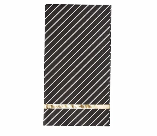 Guest Towel Everyday Black/20ct-Sophistiplate New