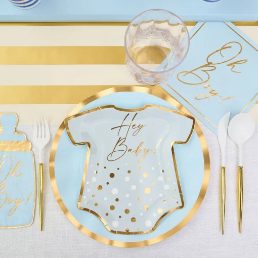 Hey Baby Blue Table Setting-Sophistiplate Hot
