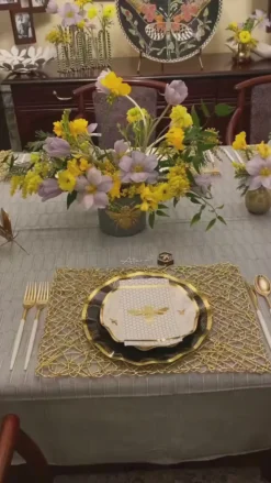 Honeybee Wavy Paper Salad Plate/8pk-Sophistiplate Outlet
