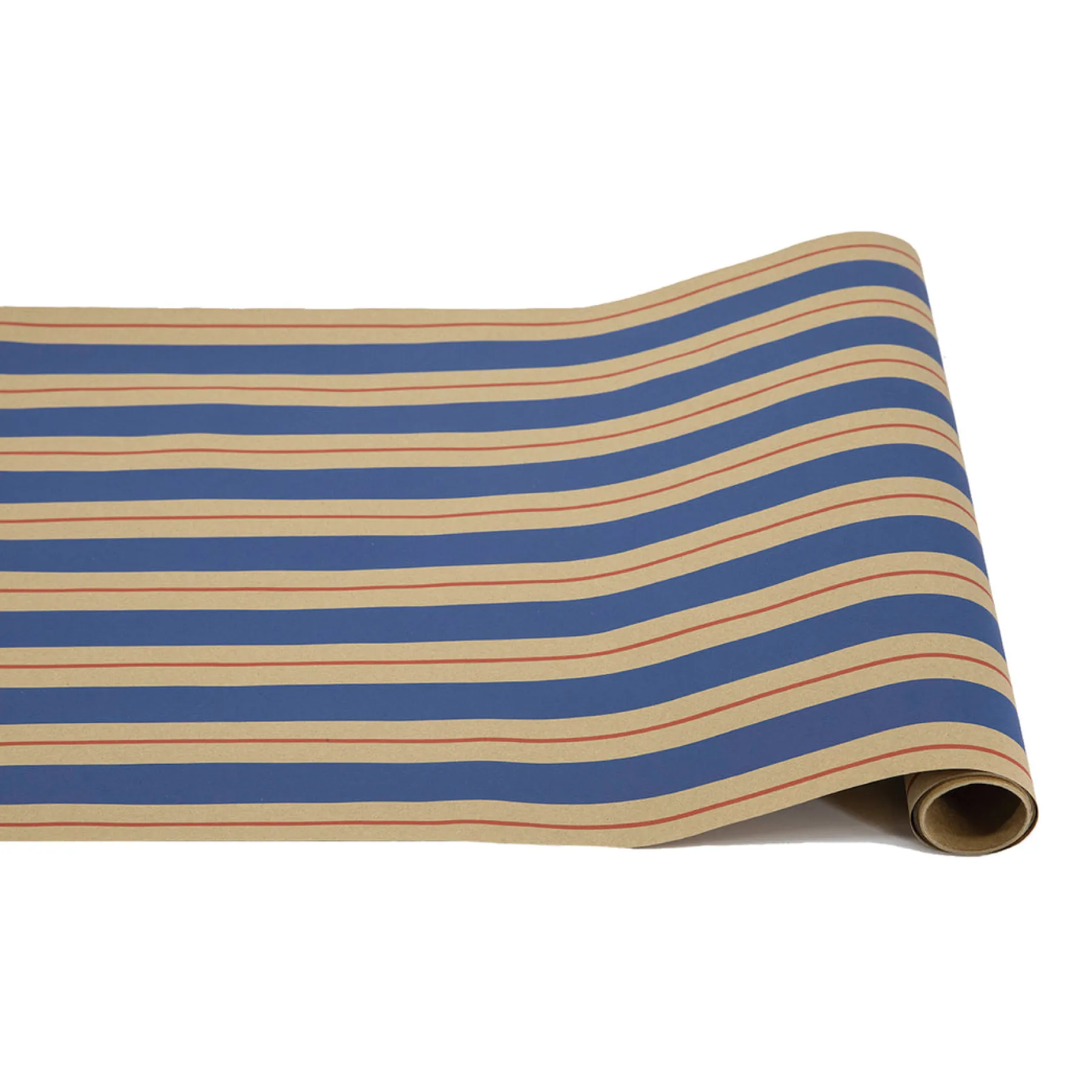 Kraft Navy & Red Awning Stripe Runner - 20" x 25'-Hester u0026 Cook Best