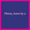Leave by 9 Coaster-Drinks On Me Coasters Clearance