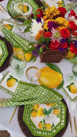 Lemon and Stem Table Setting-Sophistiplate Hot