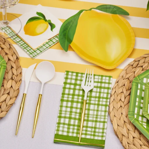 Lemon and Stem Table Setting-Sophistiplate Hot