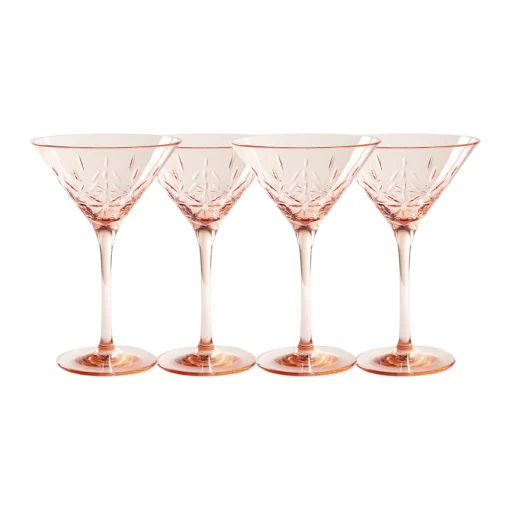 Martini Classic | Blush | 4 Pack | 8 Oz-Sophistiplate LLC Sale
