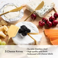Meg Quinn Charcuterie Board & Accessories Kit-Maple Hot