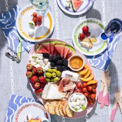 Meg Quinn Melamine Serving Tray-Maple Fashion